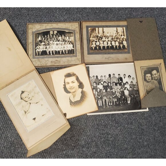 Vtg Large Cabinet Card Photos 1900s Alliance OH School Office Group Portrait #7 - Picture 1 of 8